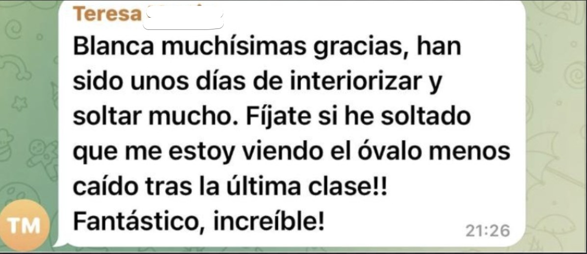 Mensaje de Teresa